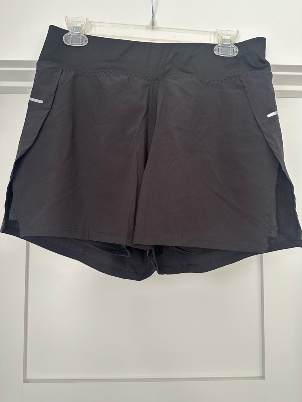 Avia Black Women's Athletic Shorts with Branded Waist